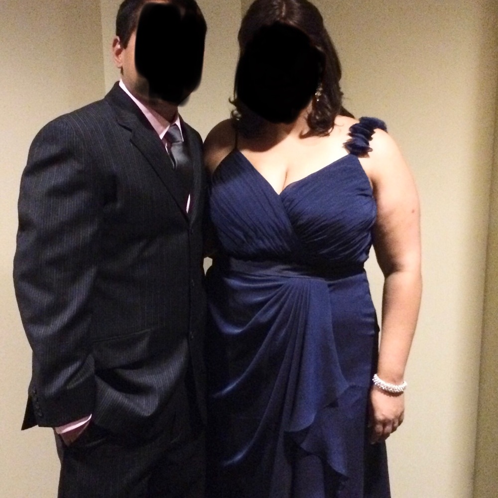 Val Stefani long bridesmaid dress